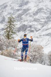 04.11.2023, Bessans, France (FRA): Fabien Claude (FRA) - Biathlon training, Bessans (FRA). www.nordicfocus.com. © Authamayou/NordicFocus. Every downloaded picture is fee-liable.