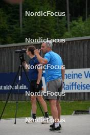 08.06.2023, Ruhpolding, Germany (GER): Ricco Gross (GER), coach Team Slovenia  - Biathlon summer training, Ruhpolding (GER). www.nordicfocus.com. © Reiter/NordicFocus. Every downloaded picture is fee-liable.