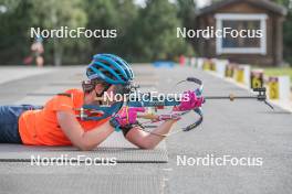 04.09.2023, Font-Romeu, France (FRA): Elvira Oeberg (SWE) - Biathlon training, Font-Romeu (FRA). www.nordicfocus.com. © Authamayou/NordicFocus. Every downloaded picture is fee-liable.
