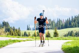 08.06.2023, Lavaze, Italy (ITA): Malte Stefansson (SWE) - Biathlon summer training, Lavaze (ITA). www.nordicfocus.com. © Barbieri/NordicFocus. Every downloaded picture is fee-liable.