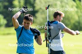 30.05.2023, Col Bayard, France (FRA): Oscar Lombardot (FRA) - Biathlon summer training, Col Bayard (FRA). www.nordicfocus.com. © Thibaut/NordicFocus. Every downloaded picture is fee-liable.