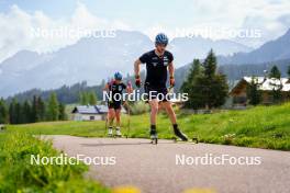 08.06.2023, Lavaze, Italy (ITA): Anna Magnusson (SWE), Peppe Femling (SWE), (l-r)  - Biathlon summer training, Lavaze (ITA). www.nordicfocus.com. © Barbieri/NordicFocus. Every downloaded picture is fee-liable.