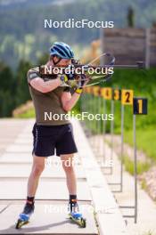 11.06.2023, Lavaze, Italy (ITA): Sebastian Samuelsson (SWE) - Biathlon summer training, Lavaze (ITA). www.nordicfocus.com. © Barbieri/NordicFocus. Every downloaded picture is fee-liable.