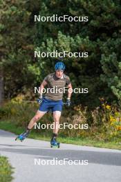 06.09.2023, Font-Romeu, France (FRA): Sebastian Samuelsson (SWE) - Biathlon training, Font-Romeu (FRA). www.nordicfocus.com. © Authamayou/NordicFocus. Every downloaded picture is fee-liable.
