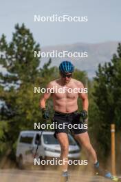 3.09.2023, Font-Romeu, France (FRA): Viktor Brandt (SWE) - Biathlon training, Font-Romeu (FRA). www.nordicfocus.com. © Authamayou/NordicFocus. Every downloaded picture is fee-liable.