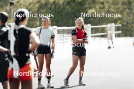 12.06.2023, Forni Avoltri, Italy (ITA): Sara Scattolo (ITA), Martina Trabucchi (ITA) - Biathlon summer training, Forni Avoltri (ITA). www.nordicfocus.com. © Del Fabbro/NordicFocus. Every downloaded picture is fee-liable.