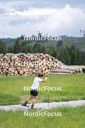 23.06.2023, Lavaze, Italy (ITA): Giacomel Tommaso (ITA) - Biathlon summer training, Lavaze (ITA). www.nordicfocus.com. © Vanzetta/NordicFocus. Every downloaded picture is fee-liable.