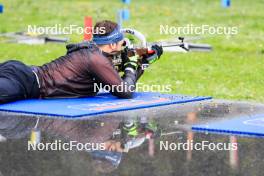 19.05.2023, Lenzerheide, Switzerland (SUI): Joscha Burkhalter (SUI) - Biathlon summer training, Lenzerheide (SUI). www.nordicfocus.com. © Manzoni/NordicFocus. Every downloaded picture is fee-liable.