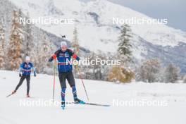 04.11.2023, Bessans, France (FRA): Valentin Lejeune (FRA) - Biathlon training, Bessans (FRA). www.nordicfocus.com. © Authamayou/NordicFocus. Every downloaded picture is fee-liable.