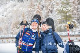 04.11.2023, Bessans, France (FRA): Léonie Jeannier (FRA), Jeanne Richard (FRA), (l-r) - Biathlon training, Bessans (FRA). www.nordicfocus.com. © Authamayou/NordicFocus. Every downloaded picture is fee-liable.