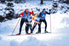08.11.2023, Davos, Switzerland (SUI): Amy Baserga (SUI), Flavia Barmettler (SUI), (l-r) - Biathlon preseason training, Davos (SUI). www.nordicfocus.com. © Manzoni/NordicFocus. Every downloaded picture is fee-liable.