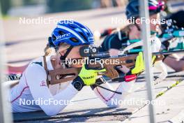 30.09.2023, Lavaze, Italy (ITA): Anna Weidel (GER) - Biathlon summer training, Lavaze (ITA). www.nordicfocus.com. © Barbieri/NordicFocus. Every downloaded picture is fee-liable.