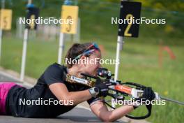 30.05.2023, La Feclaz, France (FRA): Caroline Colombo (FRA) - Biathlon summer training, La Feclaz (FRA). www.nordicfocus.com. © Joly/NordicFocus. Every downloaded picture is fee-liable.