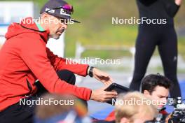 20.05.2023, Lenzerheide, Switzerland (SUI): Remo Krug (GER) coach Team Switzerland - Biathlon summer training, Lenzerheide (SUI). www.nordicfocus.com. © Manzoni/NordicFocus. Every downloaded picture is fee-liable.