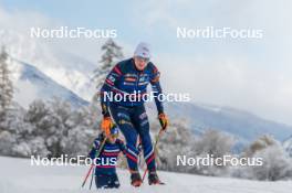 03.11.2023, Bessans, France (FRA): Fabien Claude (FRA) - Biathlon training, Bessans (FRA). www.nordicfocus.com. © Authamayou/NordicFocus. Every downloaded picture is fee-liable.
