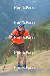 3.09.2023, Font-Romeu, France (FRA): Jesper Nelin (SWE) - Biathlon training, Font-Romeu (FRA). www.nordicfocus.com. © Authamayou/NordicFocus. Every downloaded picture is fee-liable.