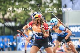 13.08.2023, Wiesbaden, Germany (GER): Dorothea Wierer (ITA) - City Biathlon - Wiesbaden (GER). www.nordicfocus.com. © Manzoni/NordicFocus. Every downloaded picture is fee-liable.