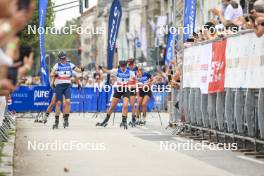 13.08.2023, Wiesbaden, Germany (GER): Vanessa Hinz (GER), Karolin Horchler (GER), (l-r) - City Biathlon - Wiesbaden (GER). www.nordicfocus.com. © Manzoni/NordicFocus. Every downloaded picture is fee-liable.