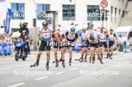 13.08.2023, Wiesbaden, Germany (GER): Sturla Holm Laegreid (NOR) - City Biathlon - Wiesbaden (GER). www.nordicfocus.com. © Manzoni/NordicFocus. Every downloaded picture is fee-liable.