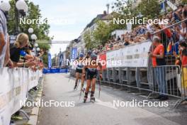 13.08.2023, Wiesbaden, Germany (GER): Anna Weidel (GER), Hanna Kebinger (GER), (l-r) - City Biathlon - Wiesbaden (GER). www.nordicfocus.com. © Manzoni/NordicFocus. Every downloaded picture is fee-liable.