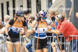 13.08.2023, Wiesbaden, Germany (GER): Dorothea Wierer (ITA) - City Biathlon - Wiesbaden (GER). www.nordicfocus.com. © Manzoni/NordicFocus. Every downloaded picture is fee-liable.
