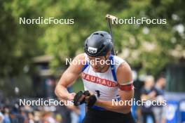 13.08.2023, Wiesbaden, Germany (GER): Sturla Holm Laegreid (NOR) - City Biathlon - Wiesbaden (GER). www.nordicfocus.com. © Manzoni/NordicFocus. Every downloaded picture is fee-liable.