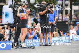 13.08.2023, Wiesbaden, Germany (GER): Tiril Eckhoff (NOR) - City Biathlon - Wiesbaden (GER). www.nordicfocus.com. © Manzoni/NordicFocus. Every downloaded picture is fee-liable.