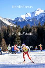 25.01.2023, Lenzerheide, Switzerland (SUI): Dajan Danuser (SUI) - IBU Open European Championships Biathlon, individual men, Lenzerheide (SUI). www.nordicfocus.com. © Manzoni/NordicFocus. Every downloaded picture is fee-liable.