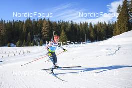 25.01.2023, Lenzerheide, Switzerland (SUI): Jaquelyn Garso (USA) - IBU Open European Championships Biathlon, individual women, Lenzerheide (SUI). www.nordicfocus.com. © Manzoni/NordicFocus. Every downloaded picture is fee-liable.