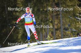 25.01.2023, Lenzerheide, Switzerland (SUI): Anika Kozica (CRO) - IBU Open European Championships Biathlon, individual women, Lenzerheide (SUI). www.nordicfocus.com. © Manzoni/NordicFocus. Every downloaded picture is fee-liable.