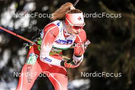 29.01.2023, Lenzerheide, Switzerland (SUI): Jenna Sherrington (CAN) - IBU Open European Championships Biathlon, mixed relay, Lenzerheide (SUI). www.nordicfocus.com. © Manzoni/NordicFocus. Every downloaded picture is fee-liable.