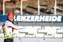 29.01.2023, Lenzerheide, Switzerland (SUI): Sebastian Stalder (SUI) - IBU Open European Championships Biathlon, mixed relay, Lenzerheide (SUI). www.nordicfocus.com. © Manzoni/NordicFocus. Every downloaded picture is fee-liable.