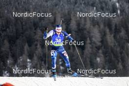 28.01.2023, Lenzerheide, Switzerland (SUI): Joni Mustonen (FIN) - IBU Open European Championships Biathlon, pursuit men, Lenzerheide (SUI). www.nordicfocus.com. © Manzoni/NordicFocus. Every downloaded picture is fee-liable.