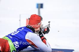 28.01.2023, Lenzerheide, Switzerland (SUI): Sandro Bovisi (SUI) - IBU Open European Championships Biathlon, pursuit men, Lenzerheide (SUI). www.nordicfocus.com. © Manzoni/NordicFocus. Every downloaded picture is fee-liable.