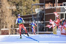 29.01.2023, Lenzerheide, Switzerland (SUI): Niklas Hartweg (SUI) - IBU Open European Championships Biathlon, single mixed relay, Lenzerheide (SUI). www.nordicfocus.com. © Manzoni/NordicFocus. Every downloaded picture is fee-liable.