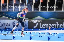 29.01.2023, Lenzerheide, Switzerland (SUI): Tara Geraghty-Moats (USA) - IBU Open European Championships Biathlon, single mixed relay, Lenzerheide (SUI). www.nordicfocus.com. © Manzoni/NordicFocus. Every downloaded picture is fee-liable.