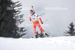 27.01.2023, Lenzerheide, Switzerland (SUI): Kacper Gunka (POL) - IBU Open European Championships Biathlon, sprint men, Lenzerheide (SUI). www.nordicfocus.com. © Manzoni/NordicFocus. Every downloaded picture is fee-liable.