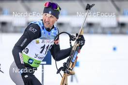27.01.2023, Lenzerheide, Switzerland (SUI): Cedric Christille (ITA) - IBU Open European Championships Biathlon, sprint men, Lenzerheide (SUI). www.nordicfocus.com. © Manzoni/NordicFocus. Every downloaded picture is fee-liable.