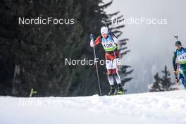 27.01.2023, Lenzerheide, Switzerland (SUI): Gints Lusis (LAT) - IBU Open European Championships Biathlon, sprint men, Lenzerheide (SUI). www.nordicfocus.com. © Manzoni/NordicFocus. Every downloaded picture is fee-liable.