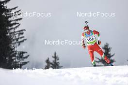 27.01.2023, Lenzerheide, Switzerland (SUI): Soma Gyallai (HUN) - IBU Open European Championships Biathlon, sprint men, Lenzerheide (SUI). www.nordicfocus.com. © Manzoni/NordicFocus. Every downloaded picture is fee-liable.