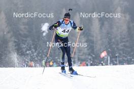 27.01.2023, Lenzerheide, Switzerland (SUI): Dominic Schmuck (GER) - IBU Open European Championships Biathlon, sprint men, Lenzerheide (SUI). www.nordicfocus.com. © Manzoni/NordicFocus. Every downloaded picture is fee-liable.