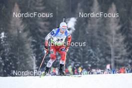 27.01.2023, Lenzerheide, Switzerland (SUI): Felix Leitner (AUT) - IBU Open European Championships Biathlon, sprint men, Lenzerheide (SUI). www.nordicfocus.com. © Manzoni/NordicFocus. Every downloaded picture is fee-liable.