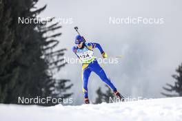 27.01.2023, Lenzerheide, Switzerland (SUI): Raul Flore (ROU) - IBU Open European Championships Biathlon, sprint men, Lenzerheide (SUI). www.nordicfocus.com. © Manzoni/NordicFocus. Every downloaded picture is fee-liable.