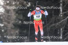 27.01.2023, Lenzerheide, Switzerland (SUI): Zachary Connelly (CAN) - IBU Open European Championships Biathlon, sprint men, Lenzerheide (SUI). www.nordicfocus.com. © Manzoni/NordicFocus. Every downloaded picture is fee-liable.