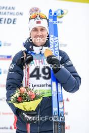 27.01.2023, Lenzerheide, Switzerland (SUI): Erlend Bjoentegaard (NOR) - IBU Open European Championships Biathlon, sprint men, Lenzerheide (SUI). www.nordicfocus.com. © Manzoni/NordicFocus. Every downloaded picture is fee-liable.