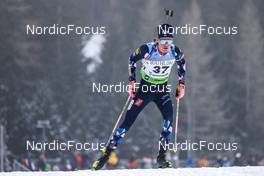27.01.2023, Lenzerheide, Switzerland (SUI): Martin Uldal (NOR) - IBU Open European Championships Biathlon, sprint men, Lenzerheide (SUI). www.nordicfocus.com. © Manzoni/NordicFocus. Every downloaded picture is fee-liable.