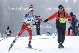 27.01.2023, Lenzerheide, Switzerland (SUI): Dominic Unterweger (AUT) - IBU Open European Championships Biathlon, sprint men, Lenzerheide (SUI). www.nordicfocus.com. © Manzoni/NordicFocus. Every downloaded picture is fee-liable.