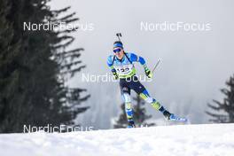27.01.2023, Lenzerheide, Switzerland (SUI): Taras Lesiuk (UKR) - IBU Open European Championships Biathlon, sprint men, Lenzerheide (SUI). www.nordicfocus.com. © Manzoni/NordicFocus. Every downloaded picture is fee-liable.