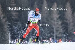 27.01.2023, Lenzerheide, Switzerland (SUI): Joscha Burkhalter (SUI) - IBU Open European Championships Biathlon, sprint men, Lenzerheide (SUI). www.nordicfocus.com. © Manzoni/NordicFocus. Every downloaded picture is fee-liable.
