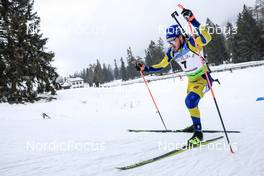 27.01.2023, Lenzerheide, Switzerland (SUI): Malte Stefansson (SWE) - IBU Open European Championships Biathlon, sprint men, Lenzerheide (SUI). www.nordicfocus.com. © Manzoni/NordicFocus. Every downloaded picture is fee-liable.